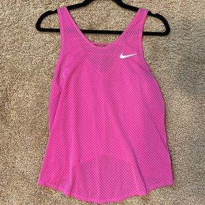 Nike Dri-fit tank, pink, women's size small